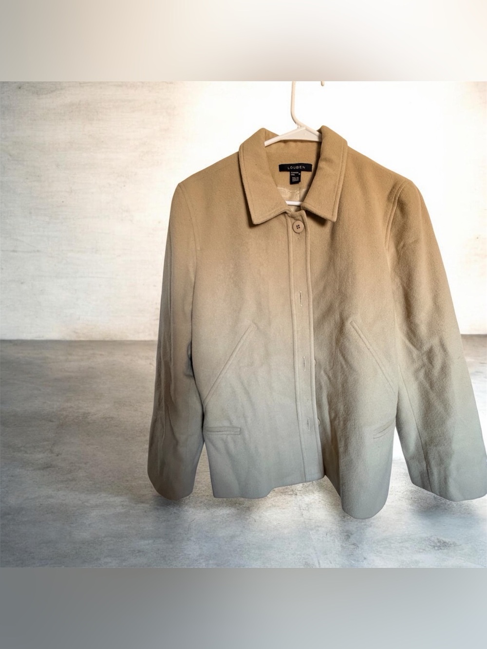vintage Louben wool/cashmere jacket